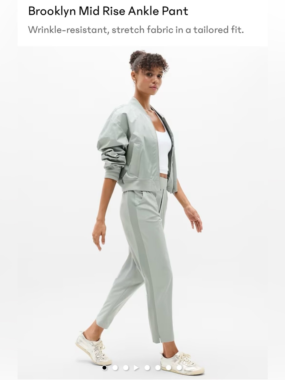 NWT Athleta Brooklyn Mid Rise Ankle Pant - Size 4P in Vera